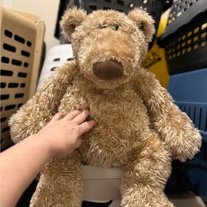 Gund pottery barn, large excellent condition Fuzzy Tan Stuffed Bear